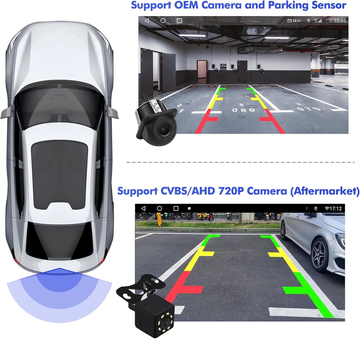 THONZER 2+32G 10.1 inches Android 10 Double Din Car Stereo for Honda Accord 8th 2008 2009 2010 2011 IPS Touchscreen Screen Car Radio with Carplay & Android Auto Support Backup Camera GPS Navi FM BT