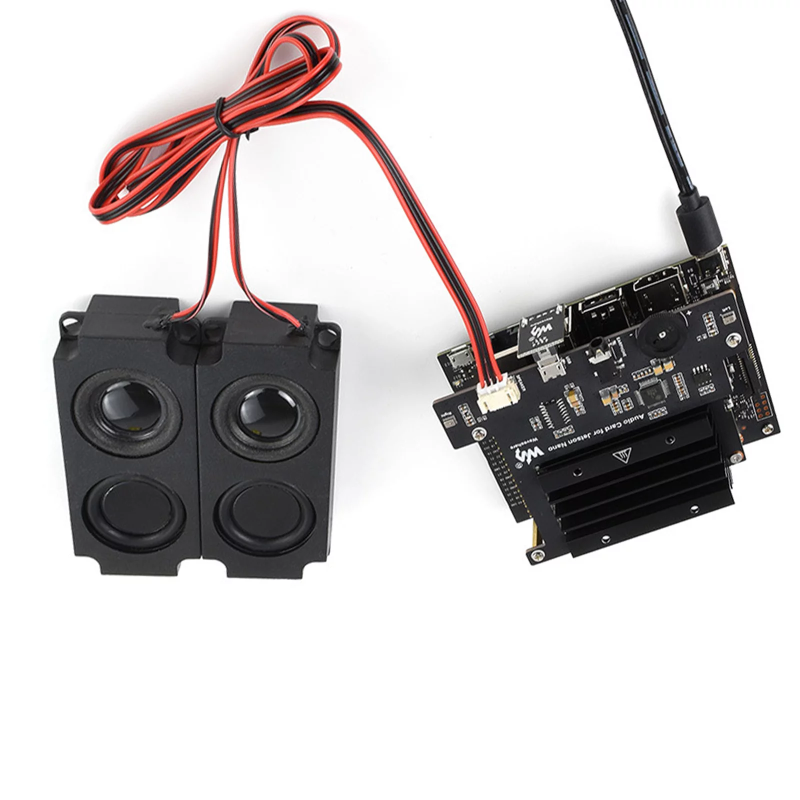 Audio Card+ 8Ω 5W Speaker+USB Adapter + Screws For NVIDIA Jetson Nano Developer