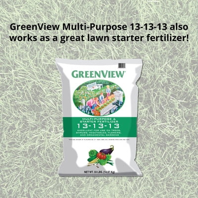 GreenView Multi-Purpose & Starter Fertilizer 13-13-13 Food - 33 lbs.