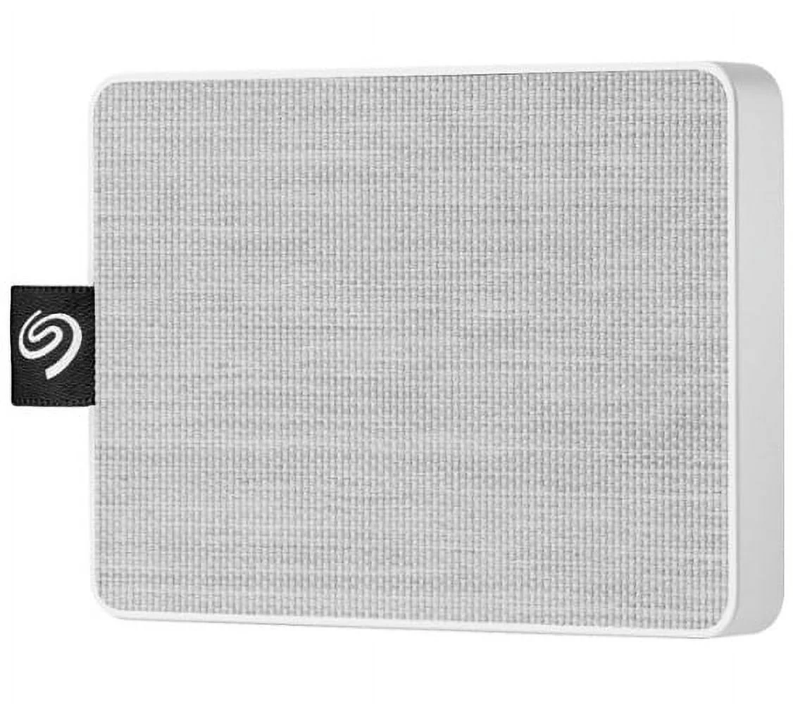Seagate 1TB One Touch SSD External Solid State Drive Portable USB 3.0 (White)