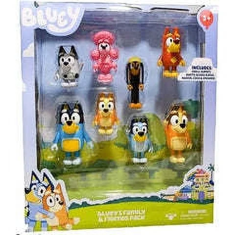 Bluey's Figure Pack - 8 Figures - Experience Bluey's Magic