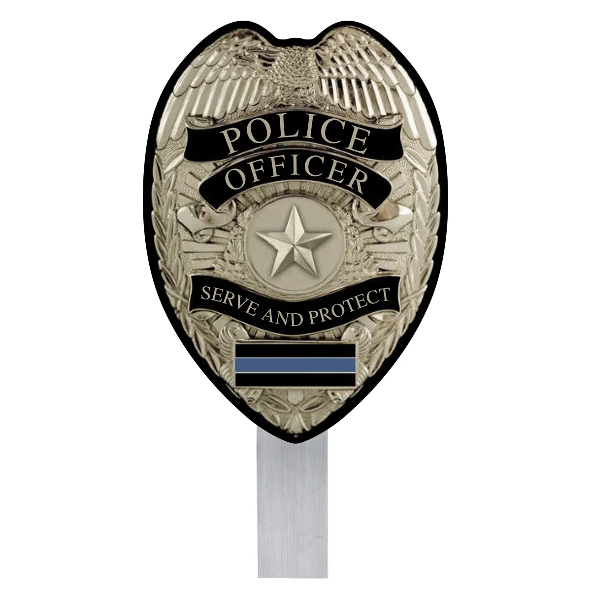 Police Grave Flag Holder