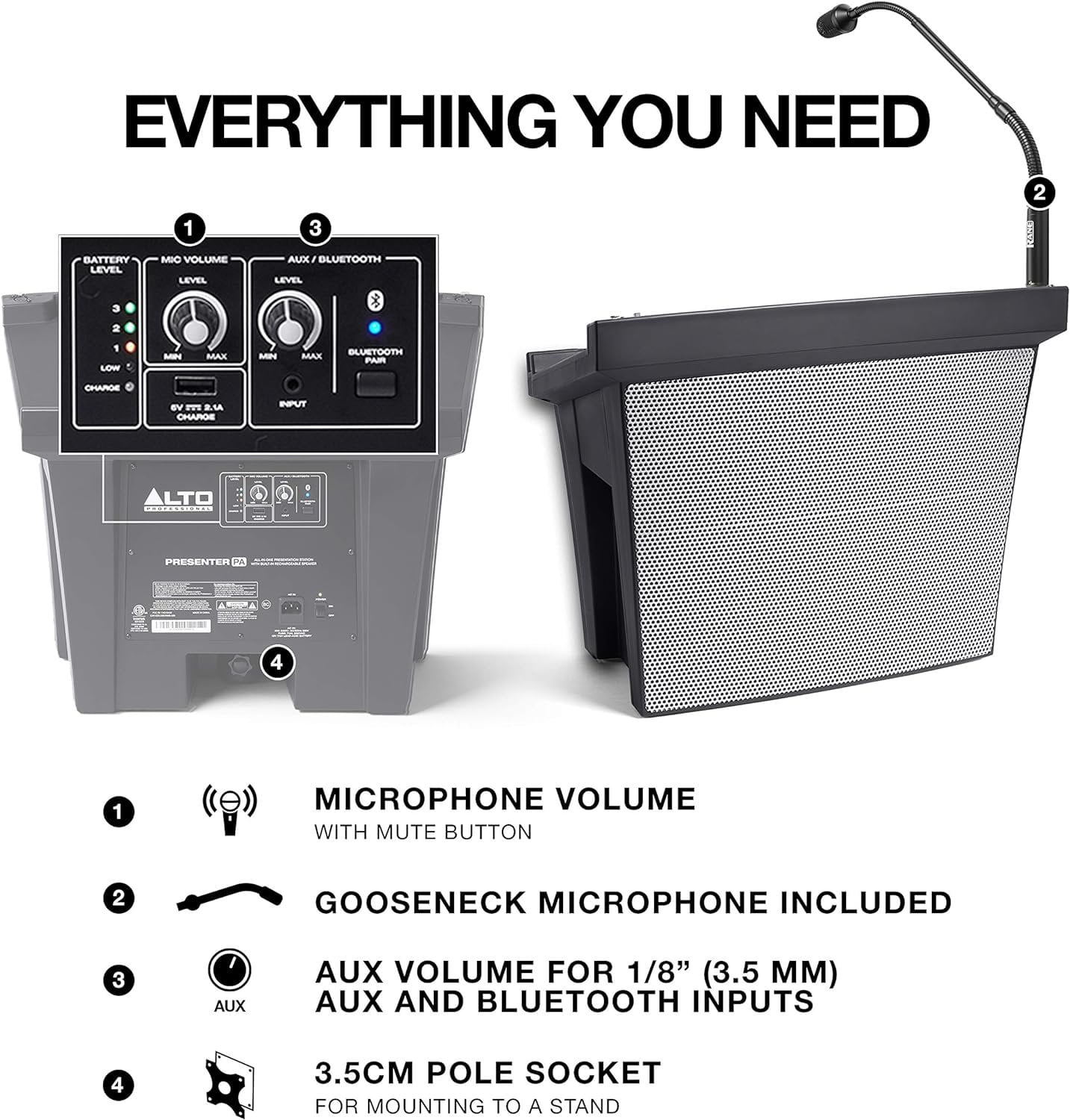Alto  Professional Presenter PA Portable Presentation Station