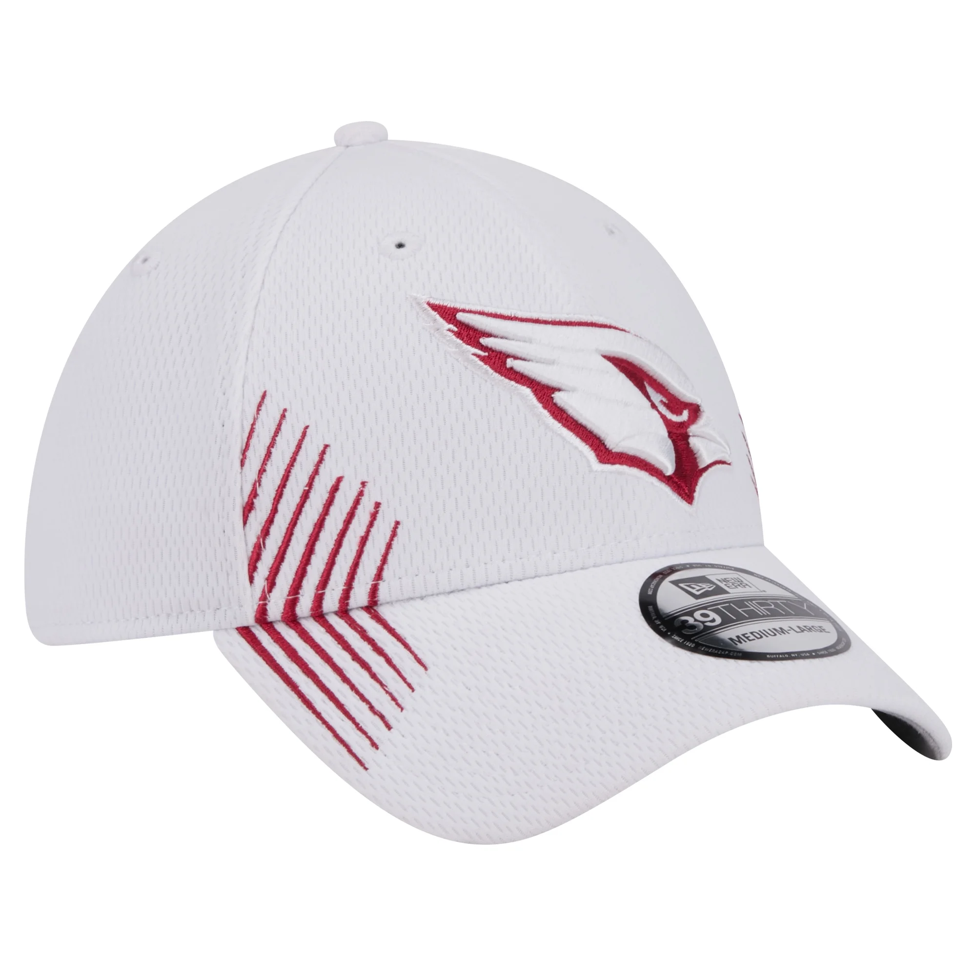 Men's New Era White Arizona Cardinals Active 39THIRTY Flex Hat
