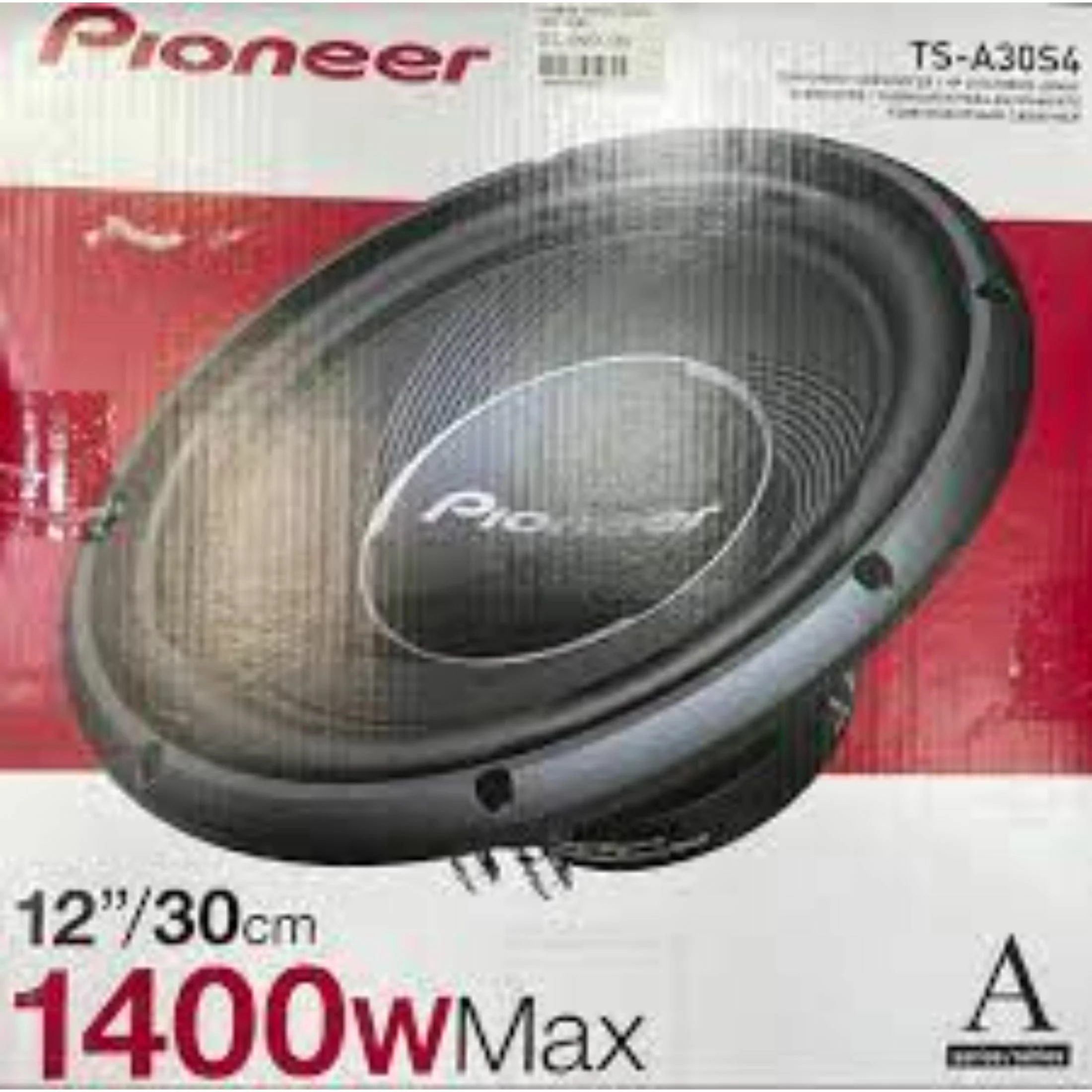 Pioneer A-Series TS-A30S4 12-In. 1,400-Watt-Max 4-Ohm Single-Voice-Coil Subwoofer