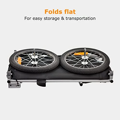 Veelar Sports Cargo Bike Trailer, Bicycle Utility Luggage Cart Carrier, Multiple Colors