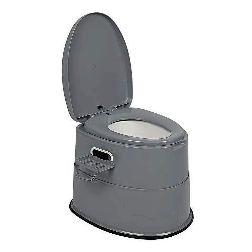 Outvita Portable Toilet, Outdoor Lightweight Porta Potty with Detachable Inner Bucket Removable Toilet Paper Holder for Camping Boat RV Hiking Living Room
