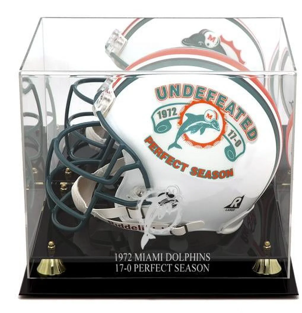 Miami Dolphins Golden Classic 1972 Commemorative Logo Helmet Case with Mirror Back