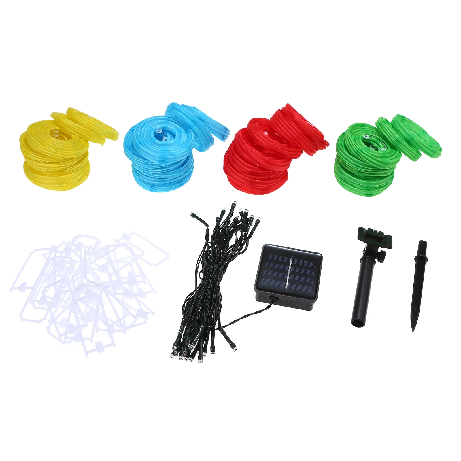 Meterk 8Meters/26.2Ft 40 LEDs Solar Powered Energy Fairy String Lantern Light Lawn Lamp with Constant Bright & Flash 2 Modes Flexible Twistable Bendable IP44 Water Resistance Built-in 400mAh High