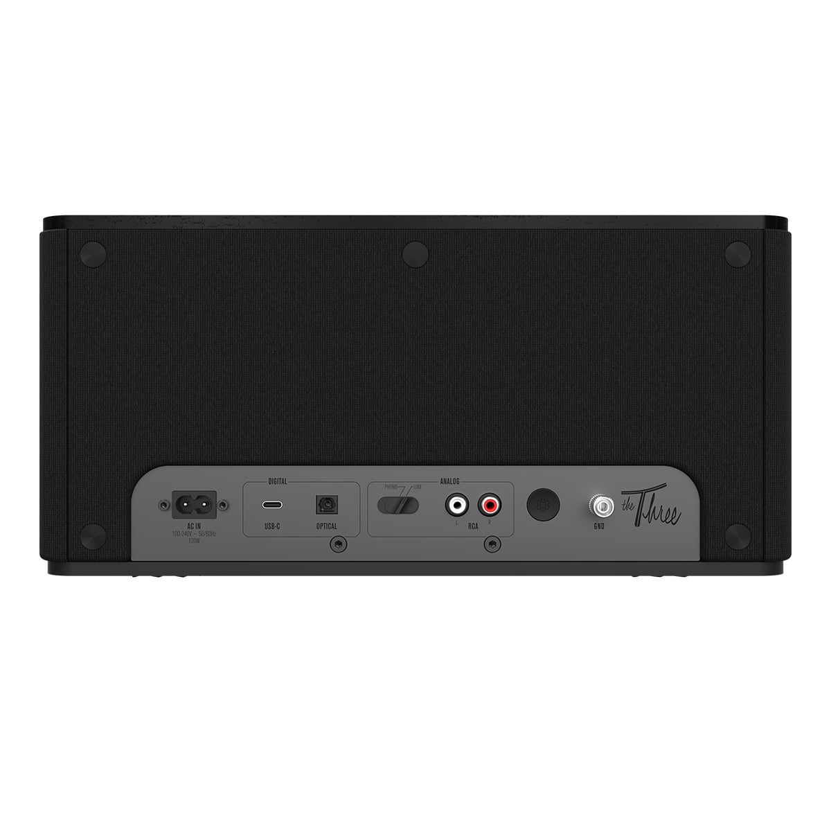 Klipsch The Three Plus Premium Bluetooth Speaker with Phono and Optical Inputs (Matte Black)