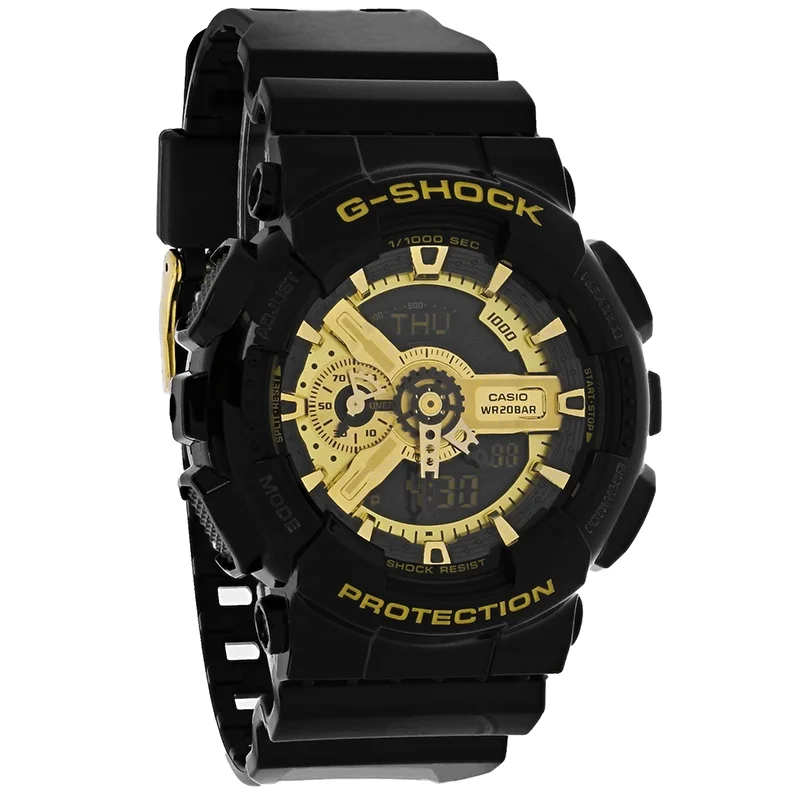 Casio G-Shock Mens XL Analog/Digital World Time Alarm Watch GA110GB-1A (Unworn) No Box or Papers