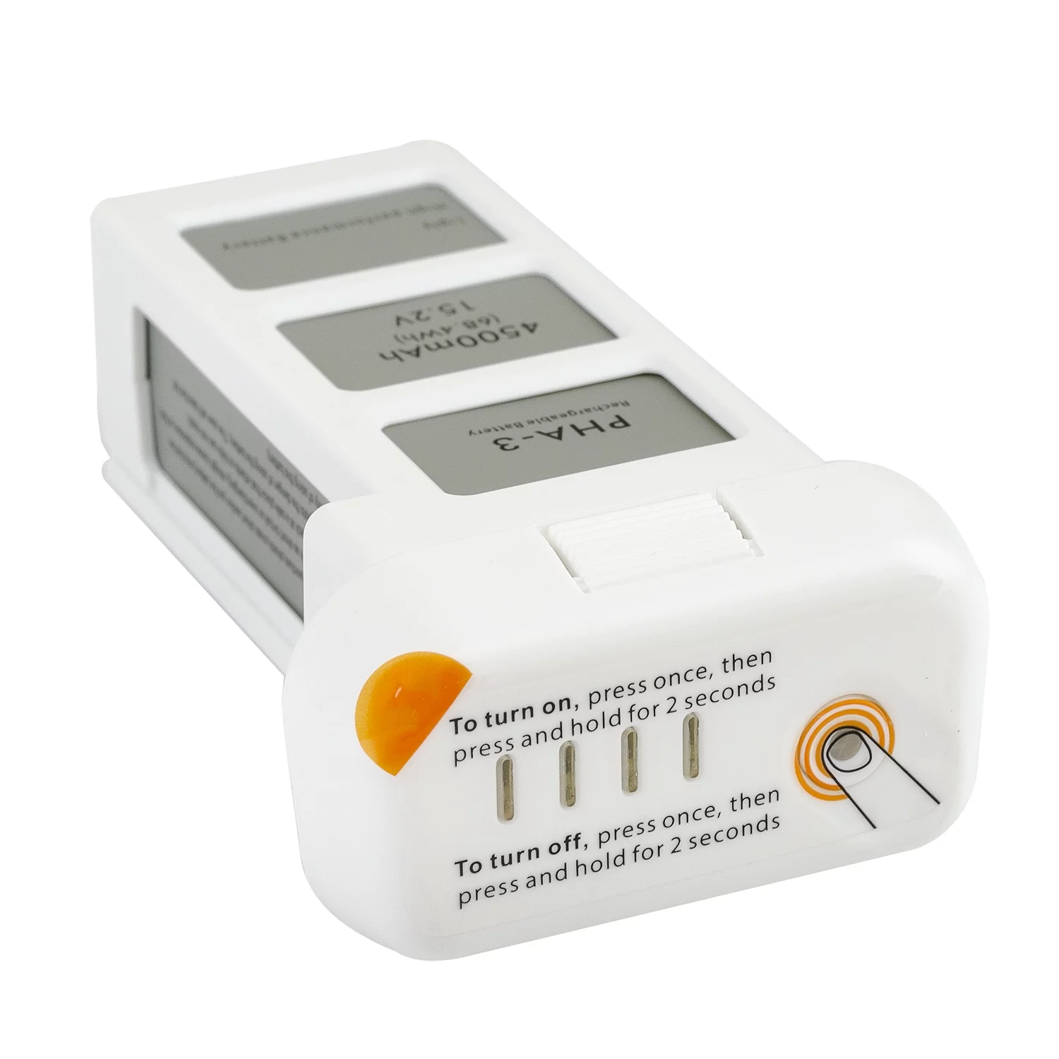 15.2V  4500mAh Intelligent Flight Replacement battery for DJI  Phantom 3 Standard Professional I Advanced  Li-Polymer I Up to 23 Minutes Flying Time I Slot-In Design I Four LEDs