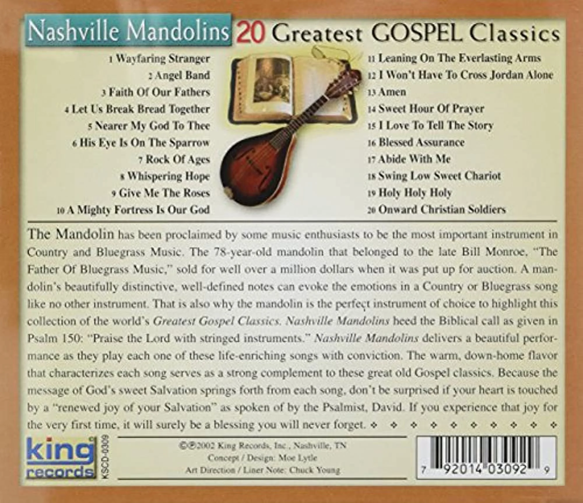 Nashville Mandolins - 20 Greatest Gospel Classics - Folk Music - CD