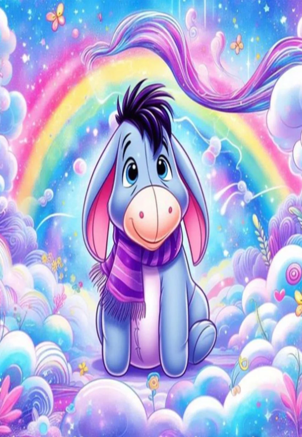 Winnie-the-Pooh Diamond Painting Kits- Full Drill Scenery Diamond Painting,5d Diamond Art,Gem Art for Adults Wall Home Decor 12x16inch