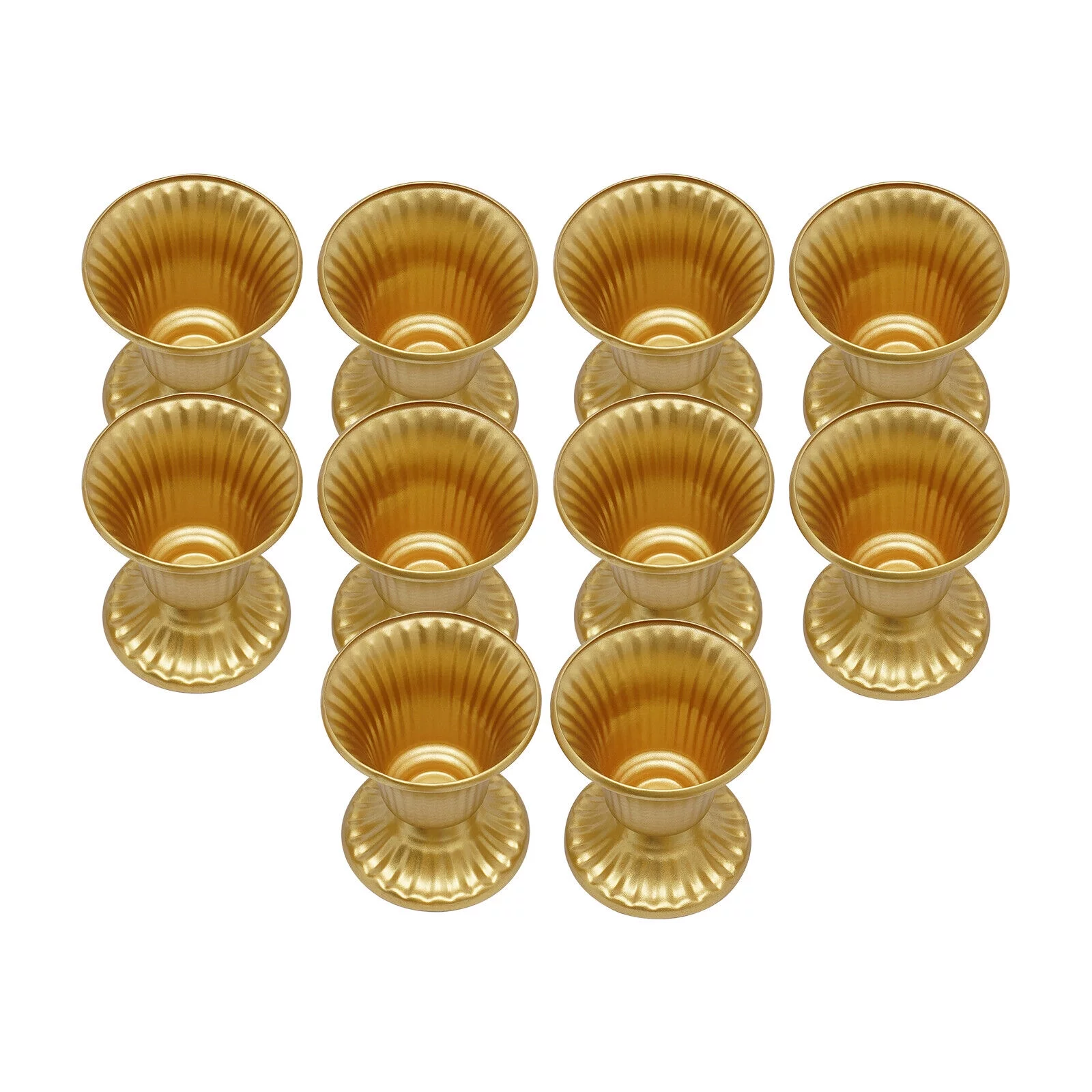 10X Gold Wedding Centerpieces Vases Mini Metal for Party Anniversary Homewarming