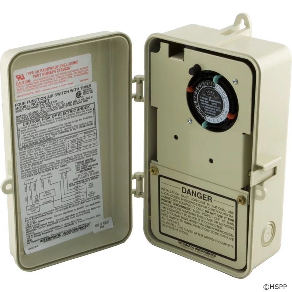 Intermatic Air Switch with Timer 4 Function RC2343PT