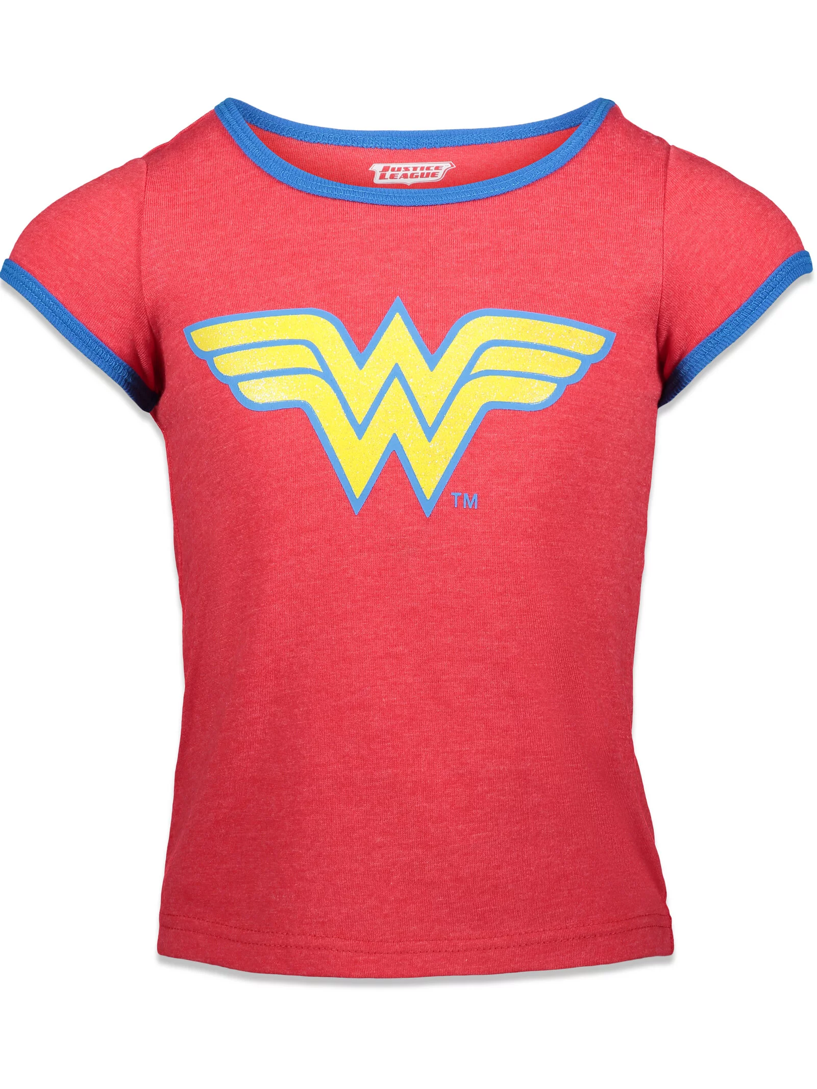 DC Comics Justice League Wonder Woman Super Girl Batgirl Big Girls 3 Pack T-Shirts Toddler to Big Kid