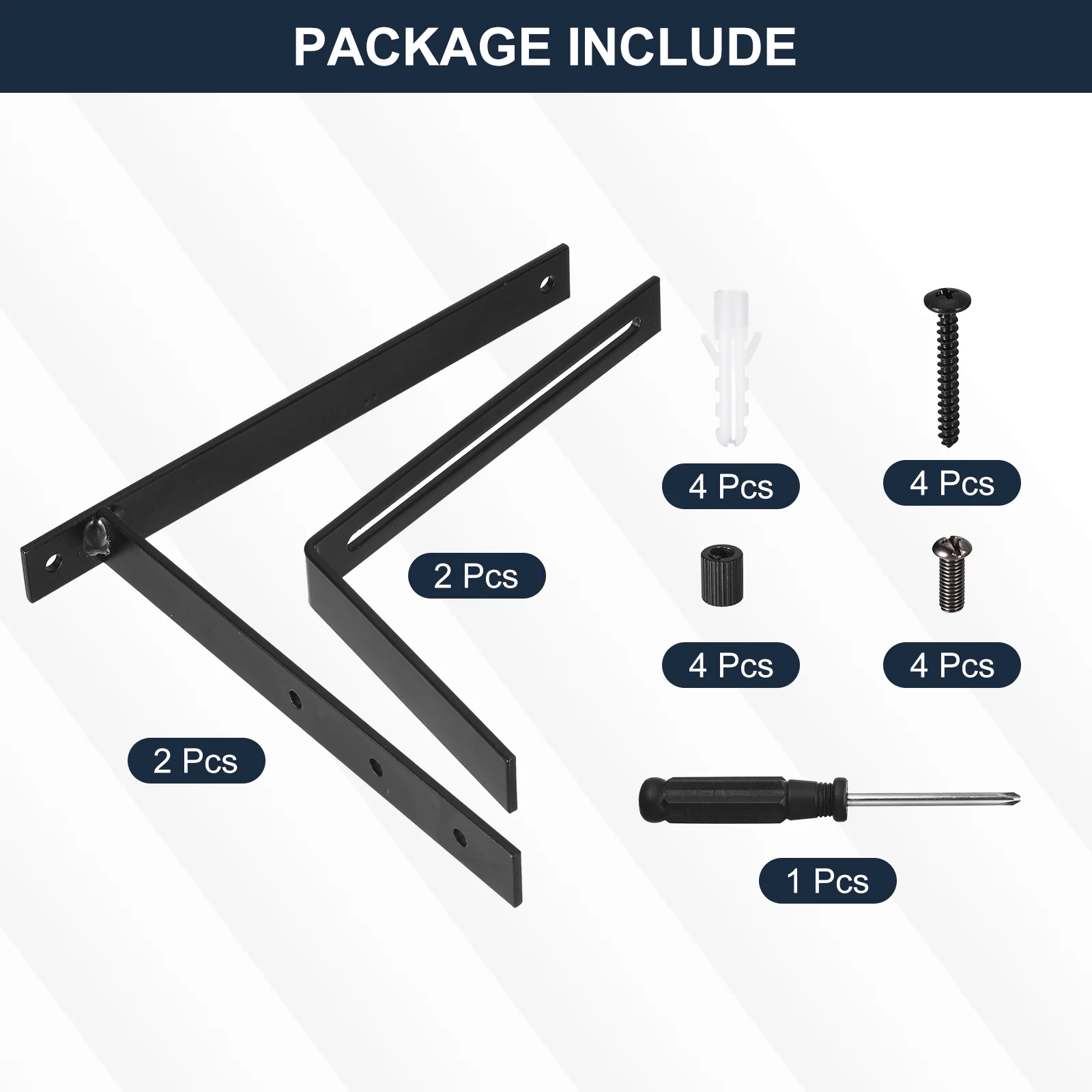 Adjustable Window Planter Box Brackets Universal Window Box Holder, Iron Flower Box Wall Mounting Hooks (2 PCS)