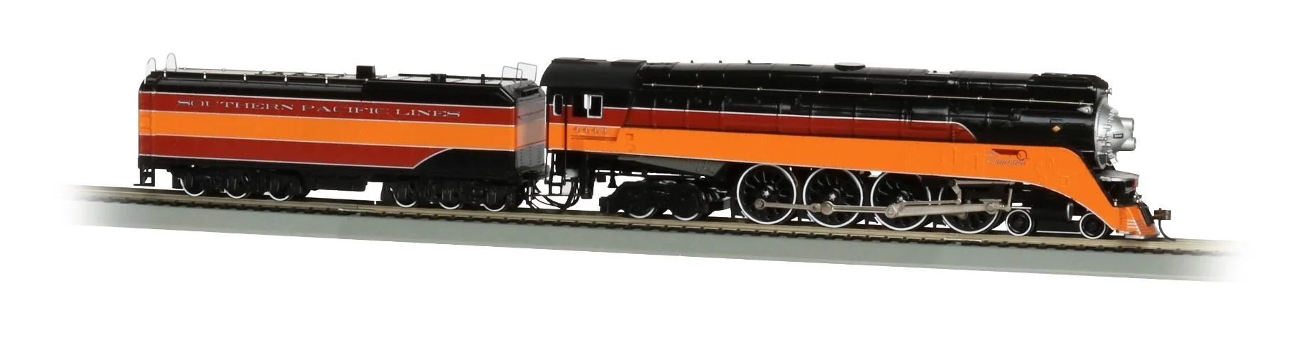 Bachmann HO GS4 4-8-4 & Tender Locomotive, Southern Pacific Railfan Daylight, No. 4449, Sound Value