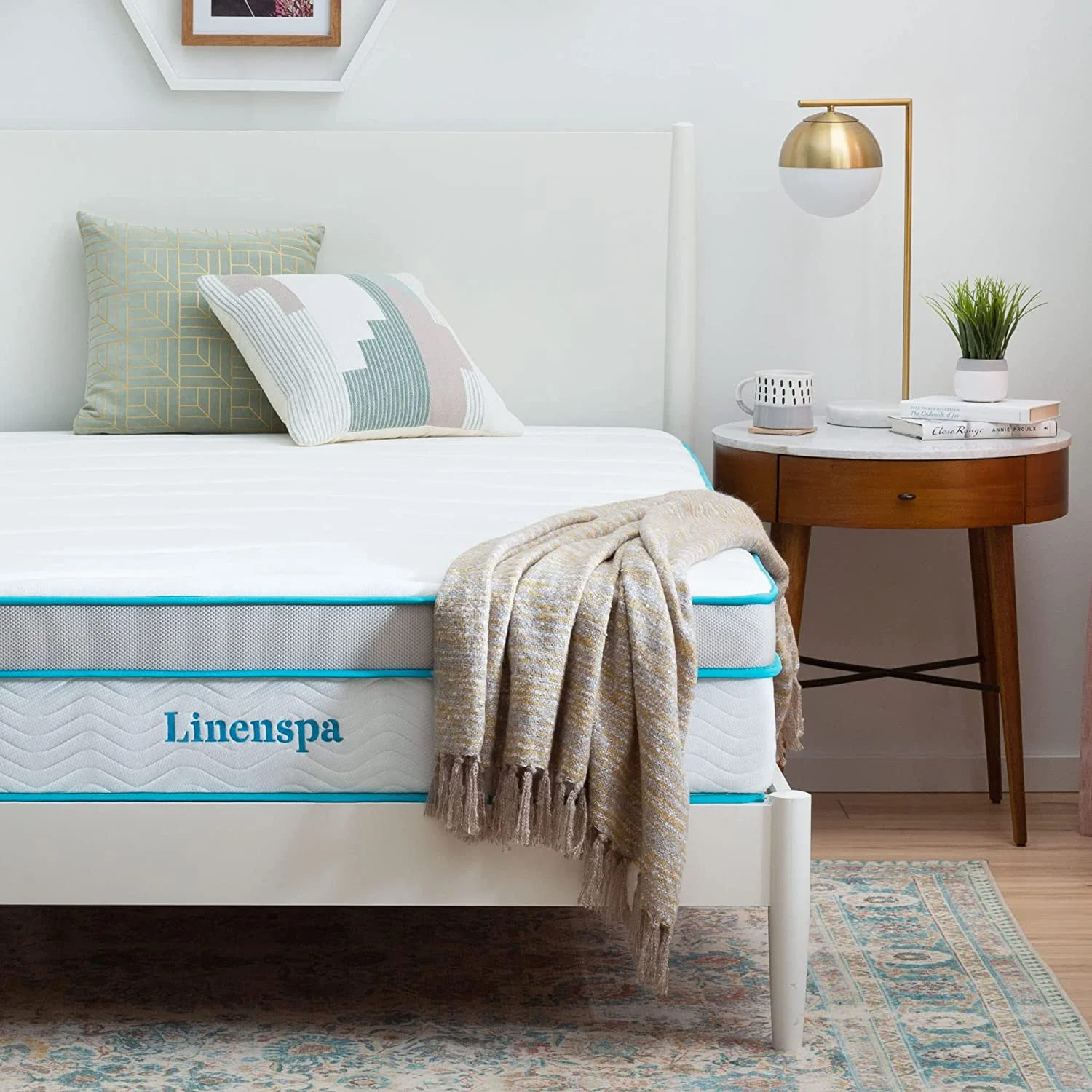 Linenspa 12 Inch Memory Foam and Spring Hybrid Mattress - Medium Plush Feel - Bed in a Box - Pressure Relief and Adaptive Support - Breathable - Cooling - Primary Bedroom - Full Size Full 12 Inch Mattress Only