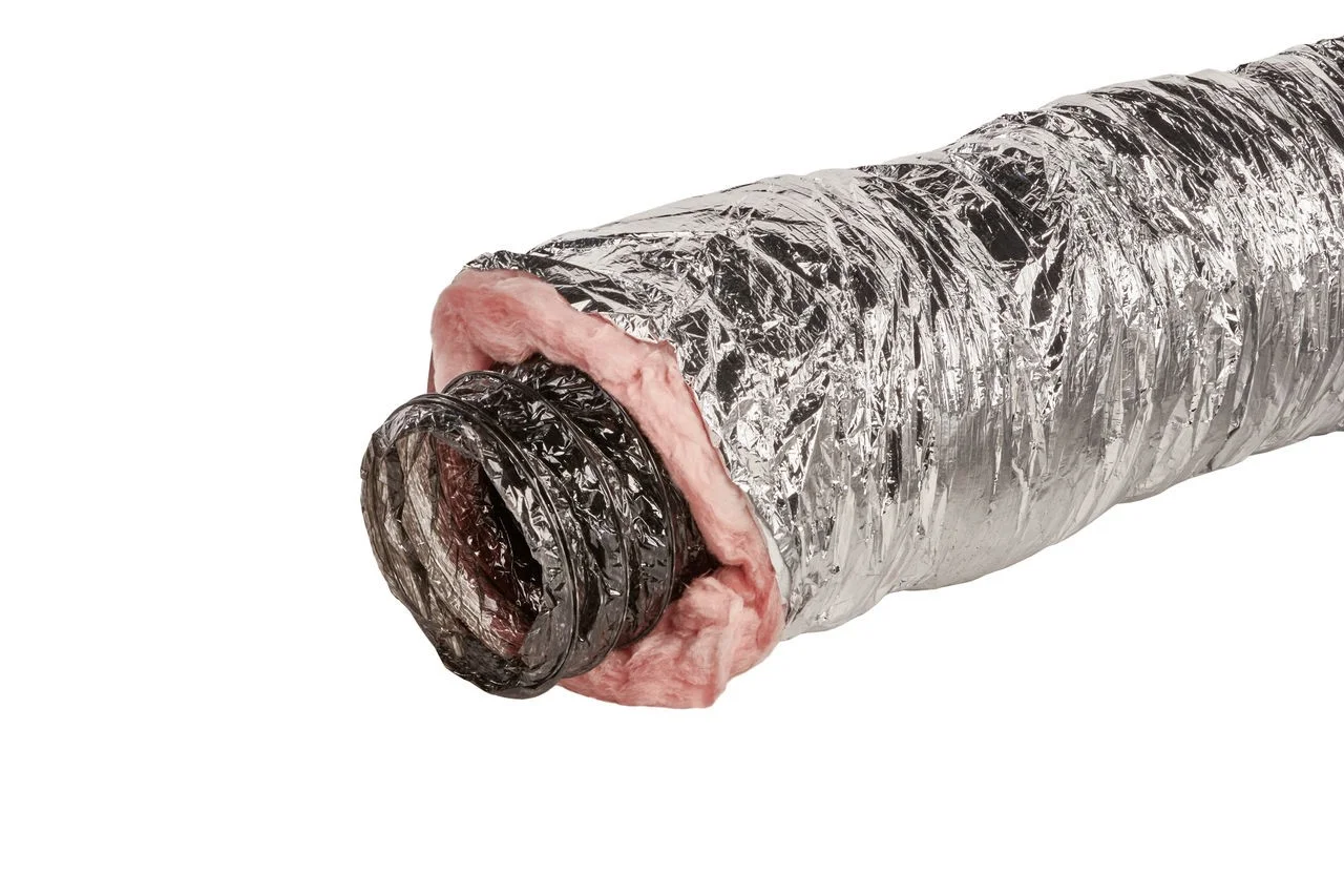 GAF Master Flow 4 in. x 12 ft. Insulated Flexible Duct R6 Silver Jacket - F6IFD4X144