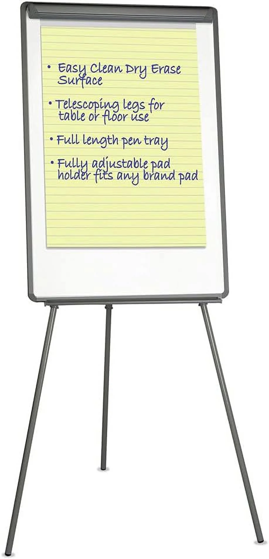 UNV43032 29 In. X 41 In. Tripod-Style Dry Erase Easel - White/Easel