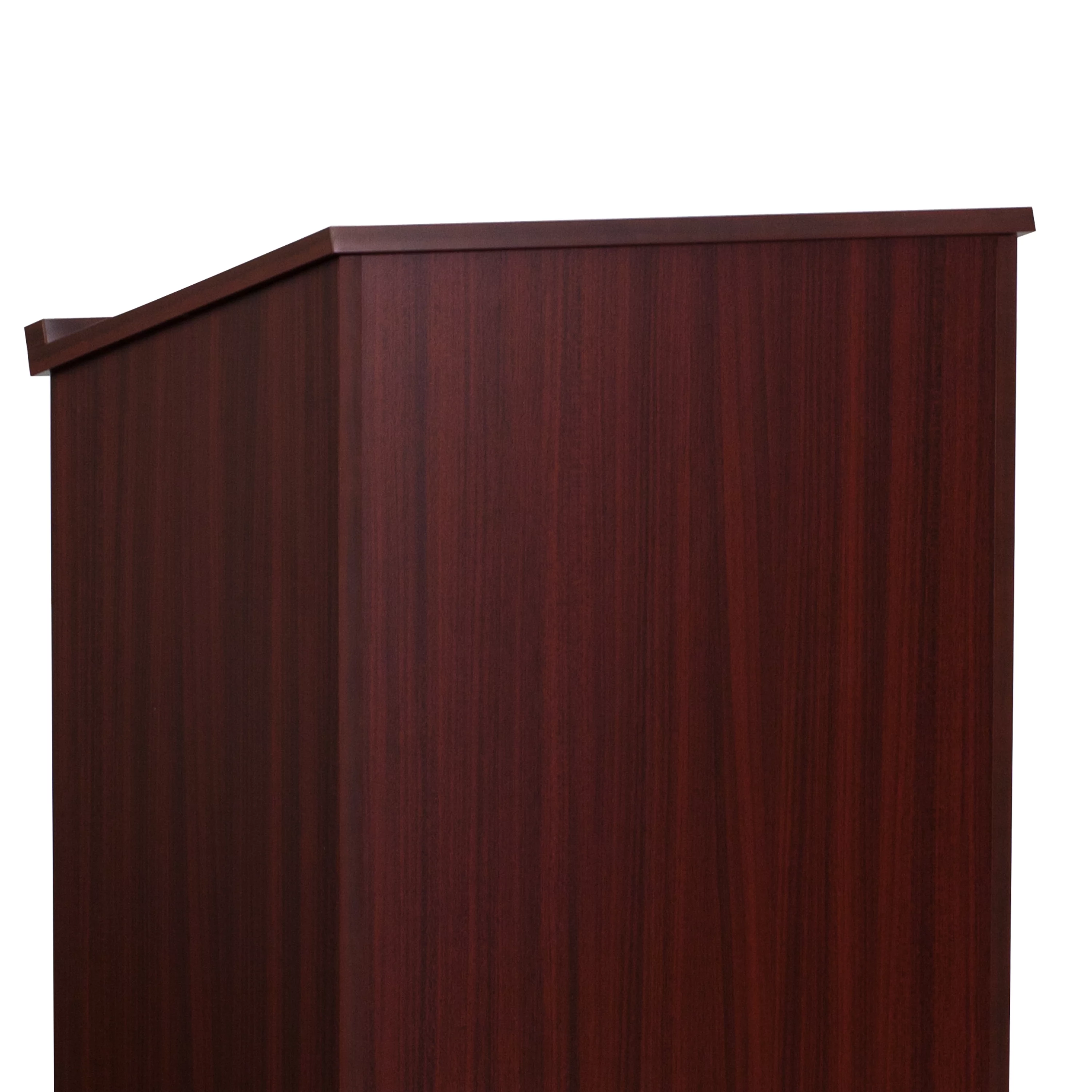 BizChair Stand-Up Wood Lectern in Mahogany