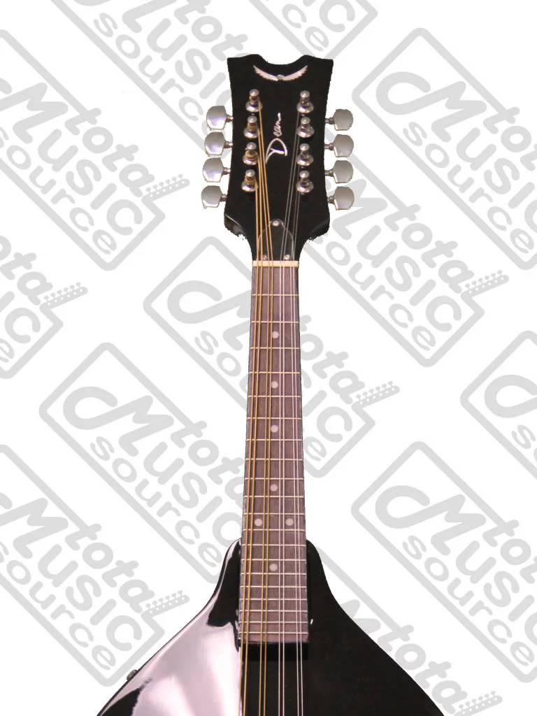 Dean Tennessee A Style Acoustic-Electric Mandolin, Classic Black, TNAE CBK