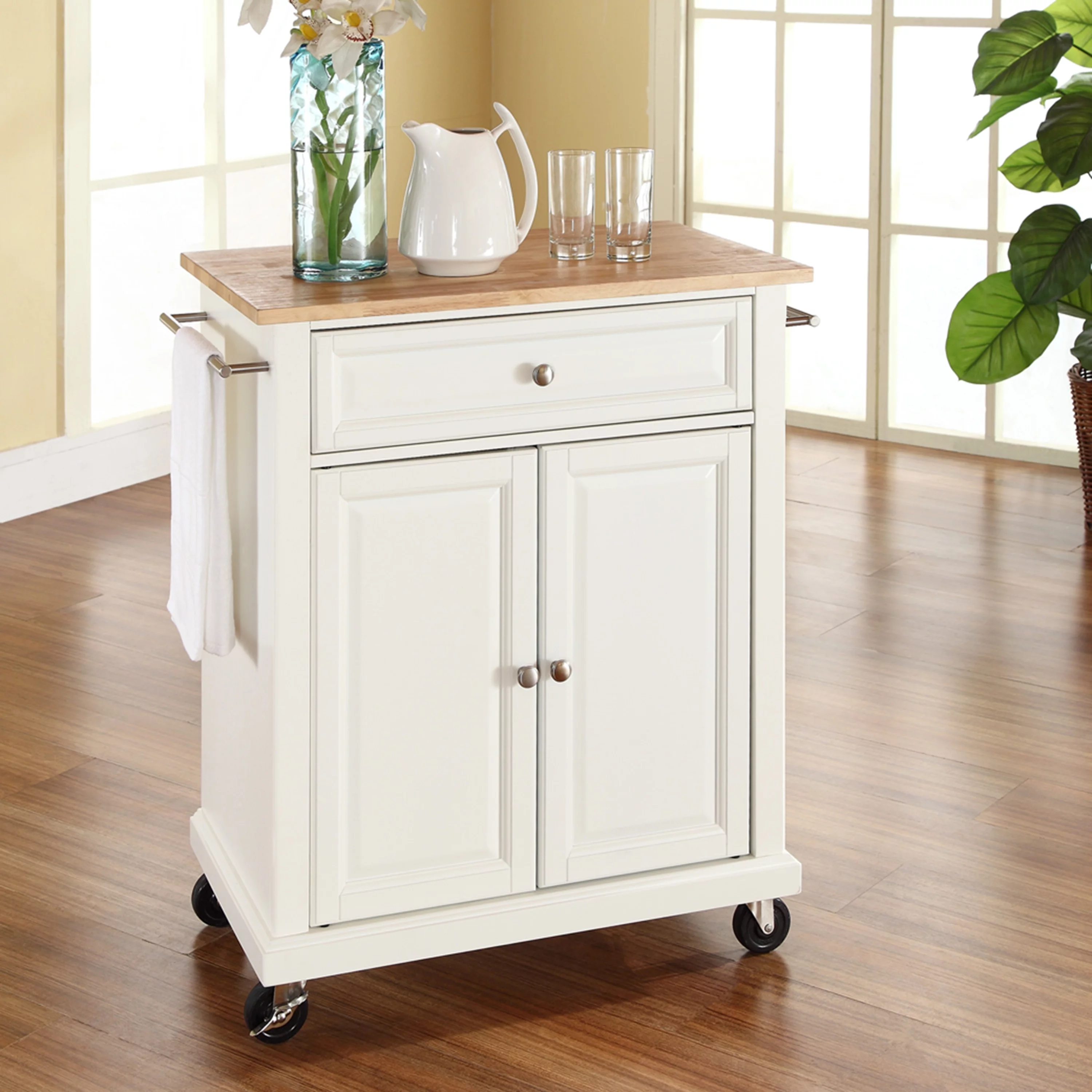 Crosley Furniture Crosley Compact Wood Top Kitchen Cart - 31