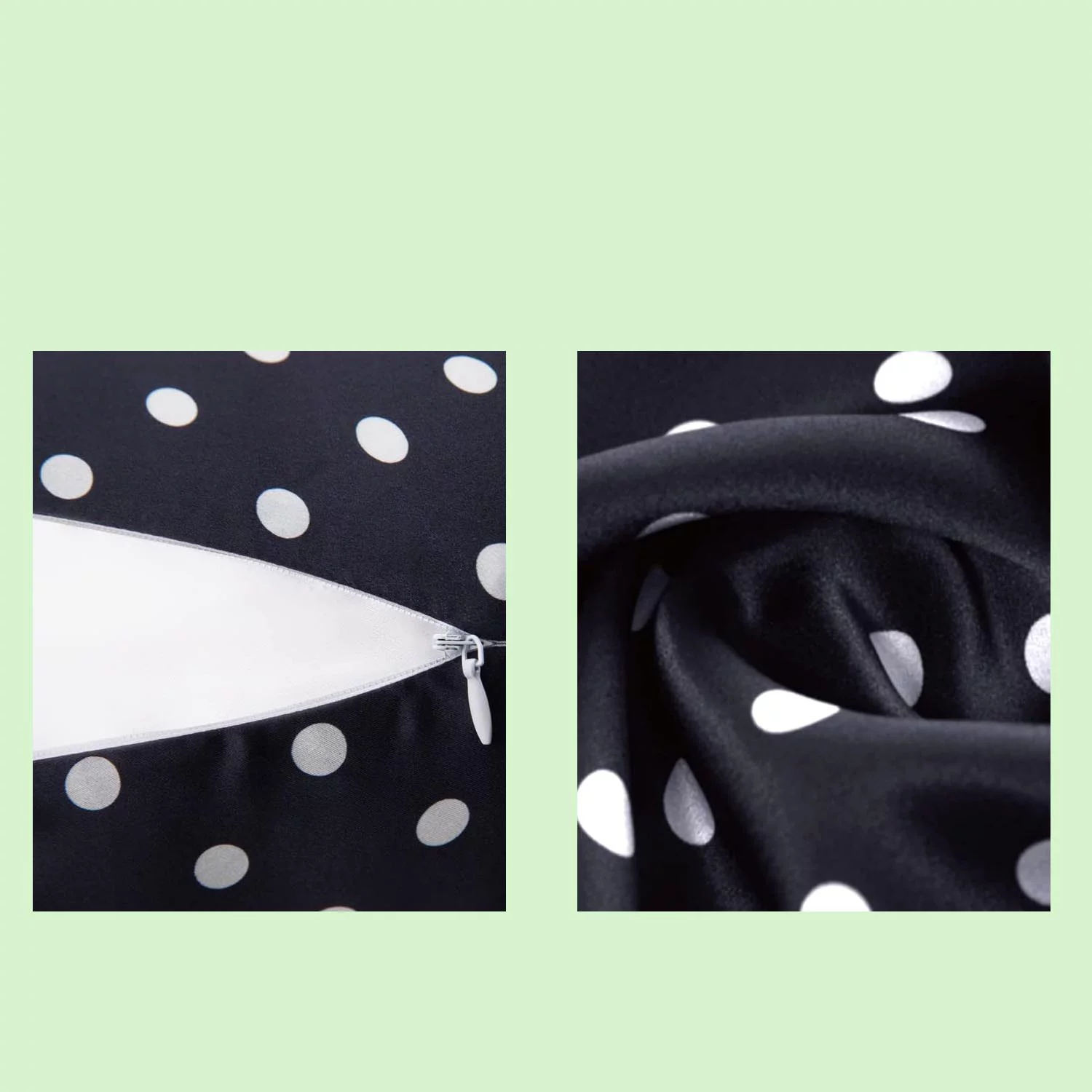 Silk Pillowcase for Hair and Skin, Both Sides 19 Momme Natural Mulberry Silk Pillow Cover with Zipper,Silk Pillowcase Body Size