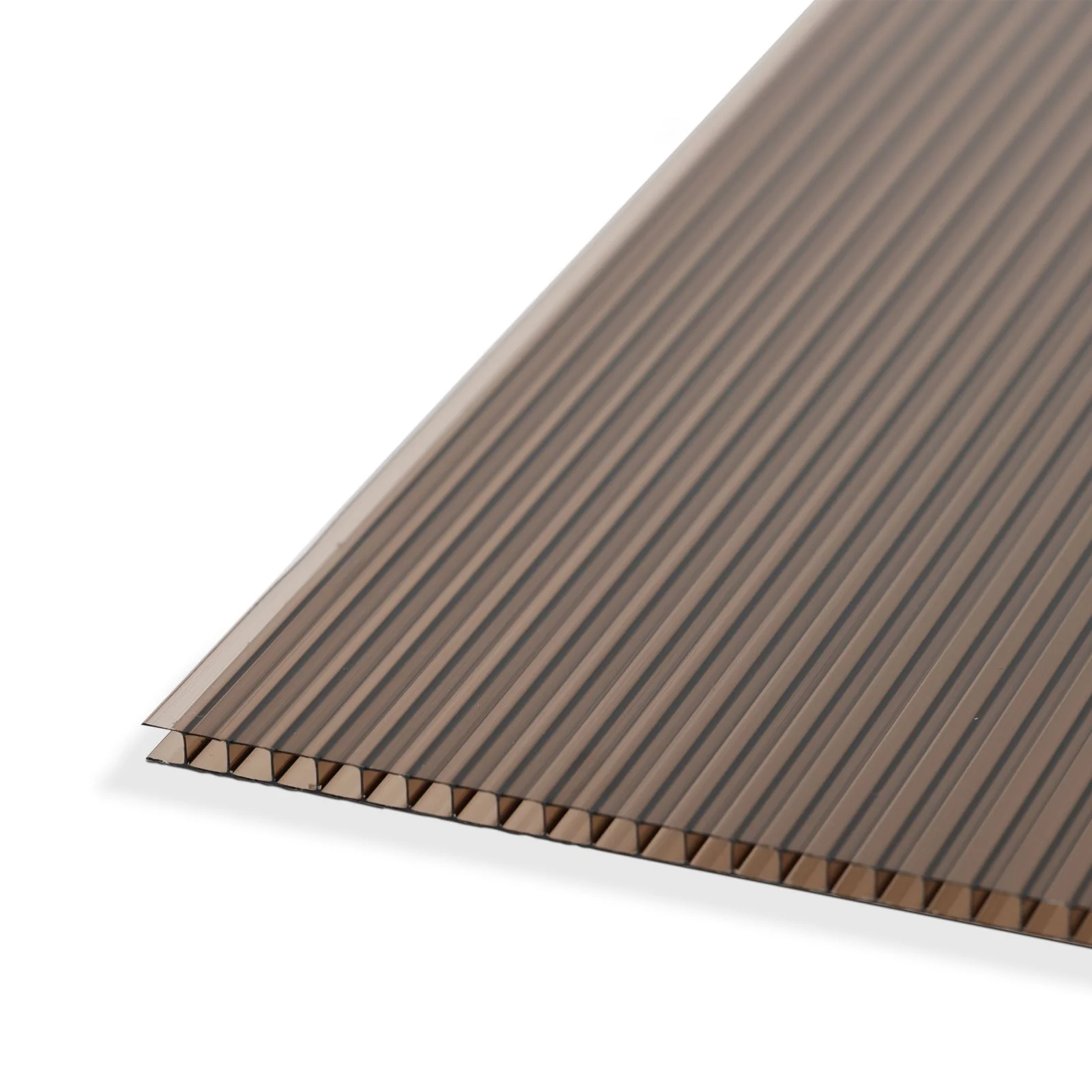 Aoodor  6Pcs 62'' (W) x 28'' (L) x 0.2'' Polycarbonate Gazebo Proof Panels,  Waterproof UV Protected Reinforced Sheets, Outdoor Garden and Gazebo Covering, Twin-Wall Bronze Sheets