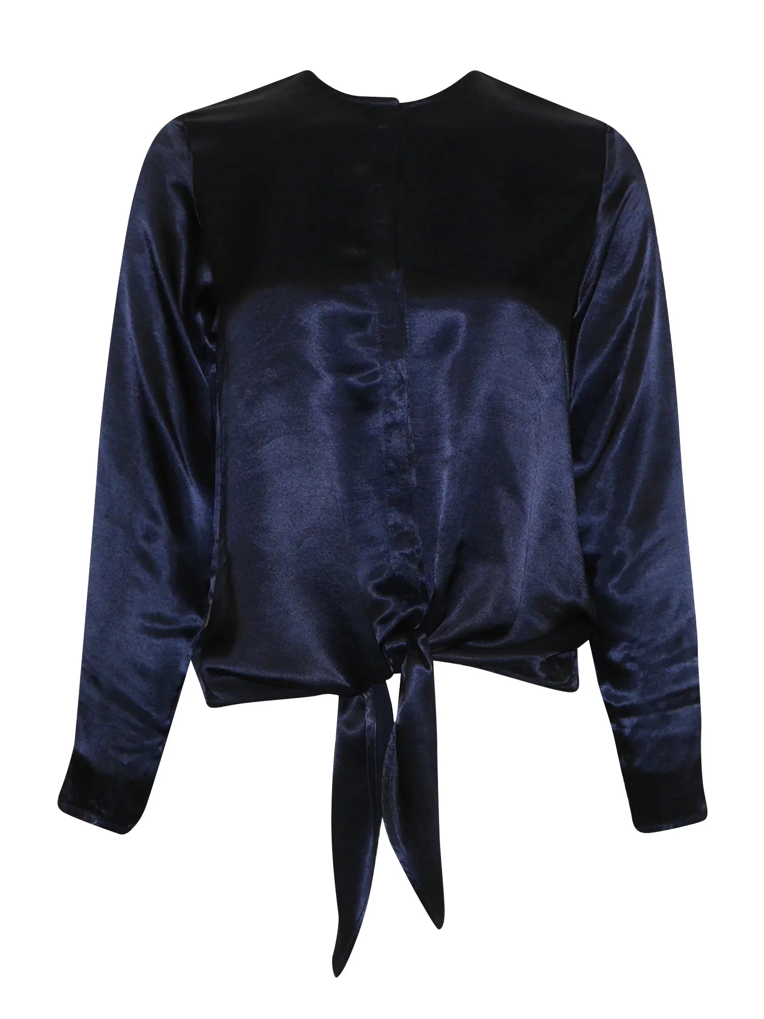 Hardtail Satin Tie Front Blouse (Style SAT-41)