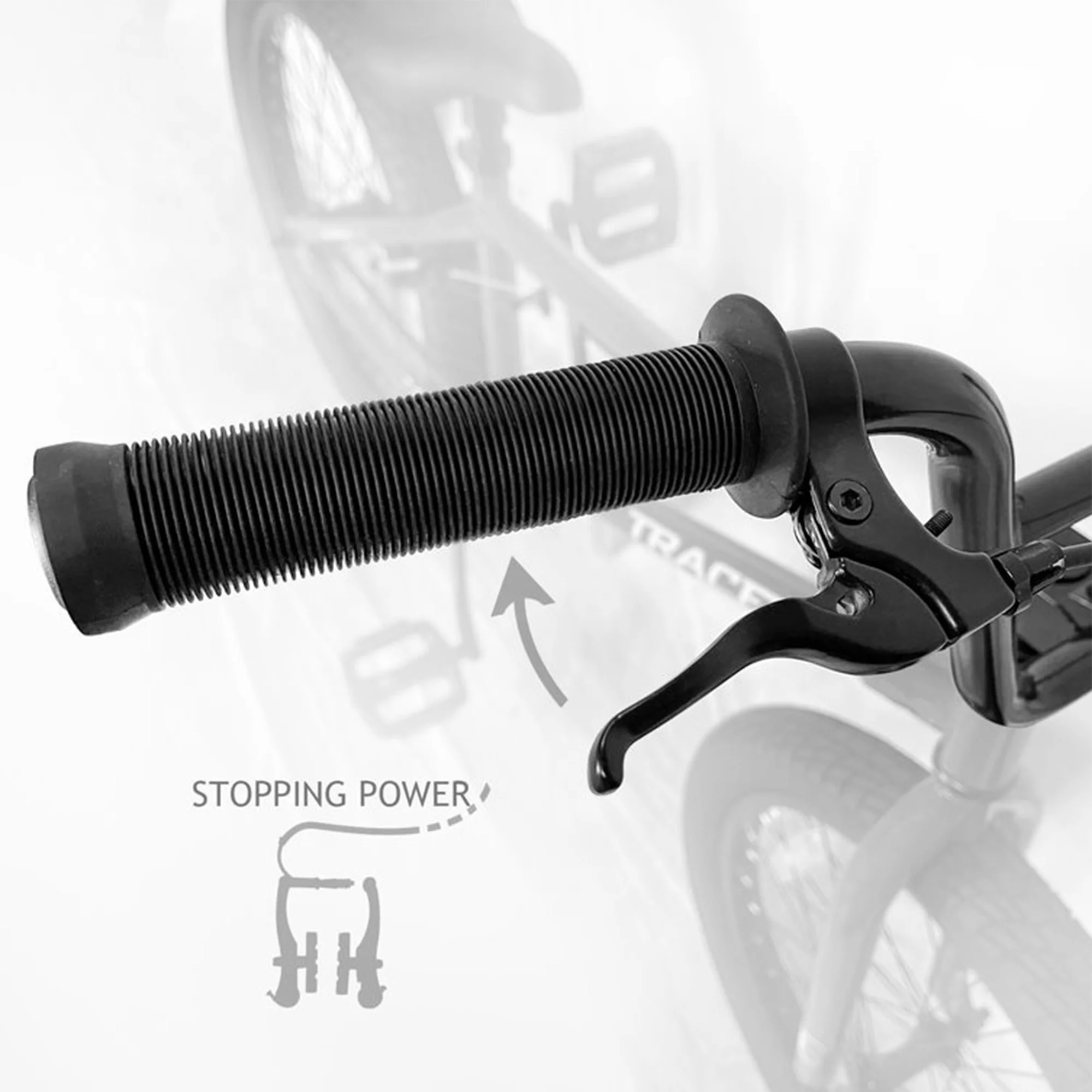 TRACER Edge 20 Inch Steel Framed Freestyle BMX Beginners Bike, Matte Black