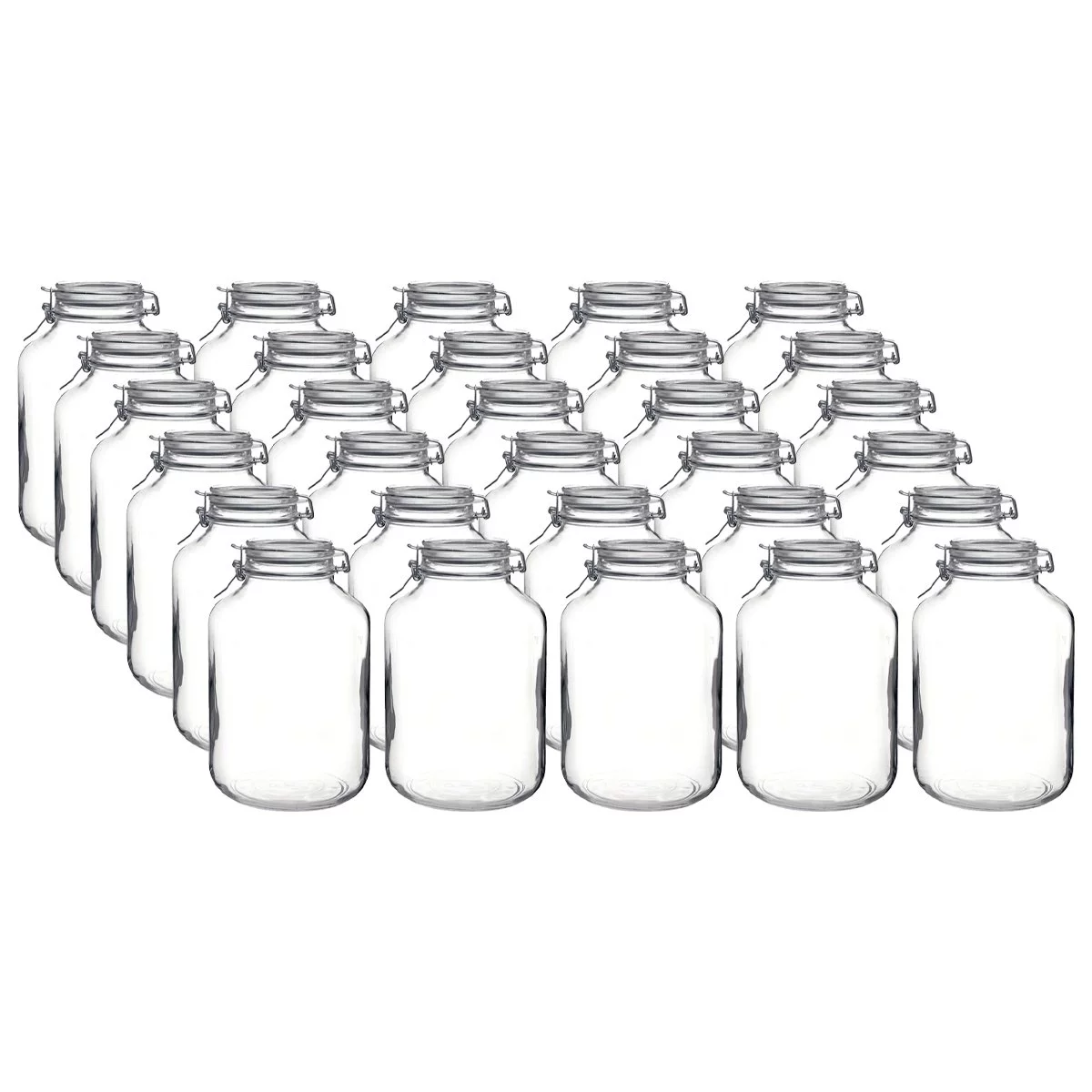 Bormioli Rocco 5L Swing Top Fido Glass Jars | 30-pack