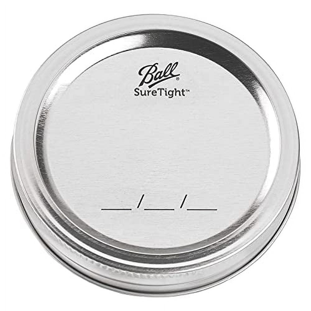 Ball WIDE MOUTH Quart (32 oz.) Glass Food Preserving Pickling Canning Mason Jar with Lid and Band, Clear, 6-Count