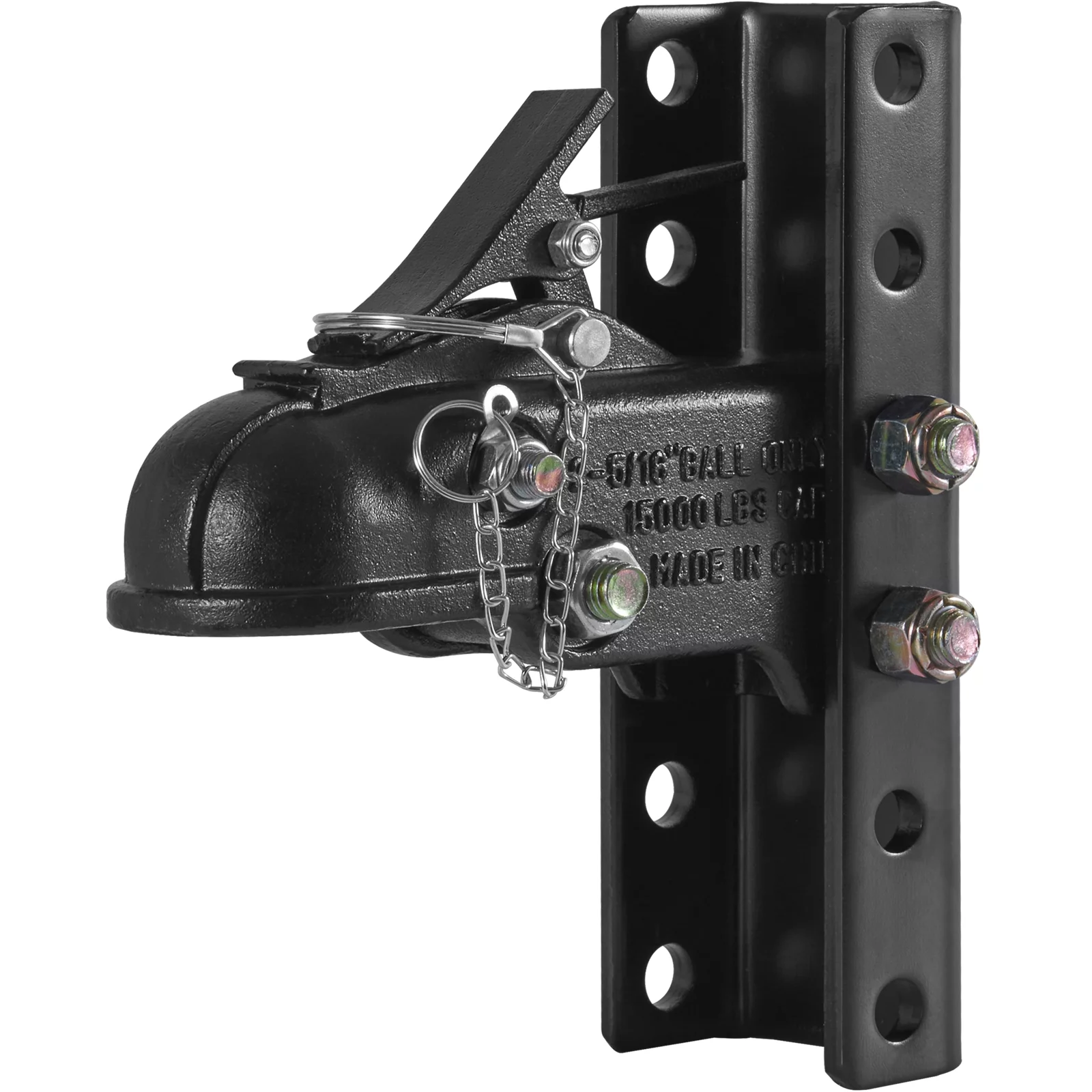 BENTISM Adjustable Trailer Coupler 5-Position Channel Bracket Kit 2-5/16