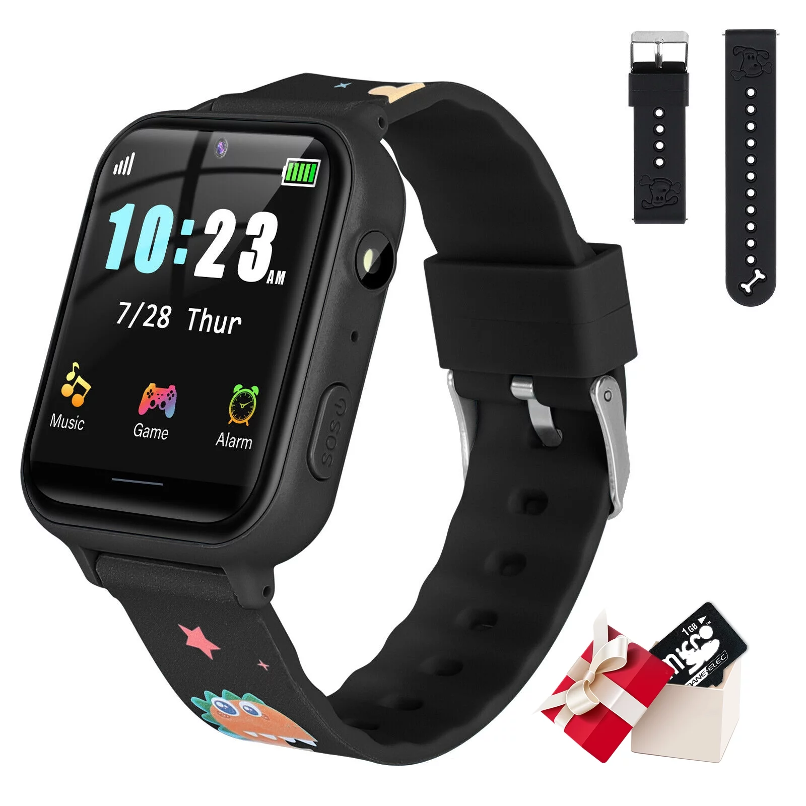 CJC Kids Smartwatch for Boys Girls - Smart Watch for Kids Watches for 3-12 Years with 10 Puzzle Games Alarm Music Player Camera Calculator Calendar Children Toys Birthday Gifts