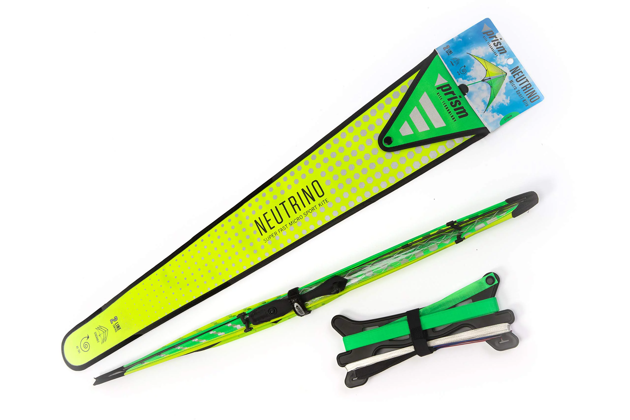 Prism Kite Technology Neutrino in Yellow and Green