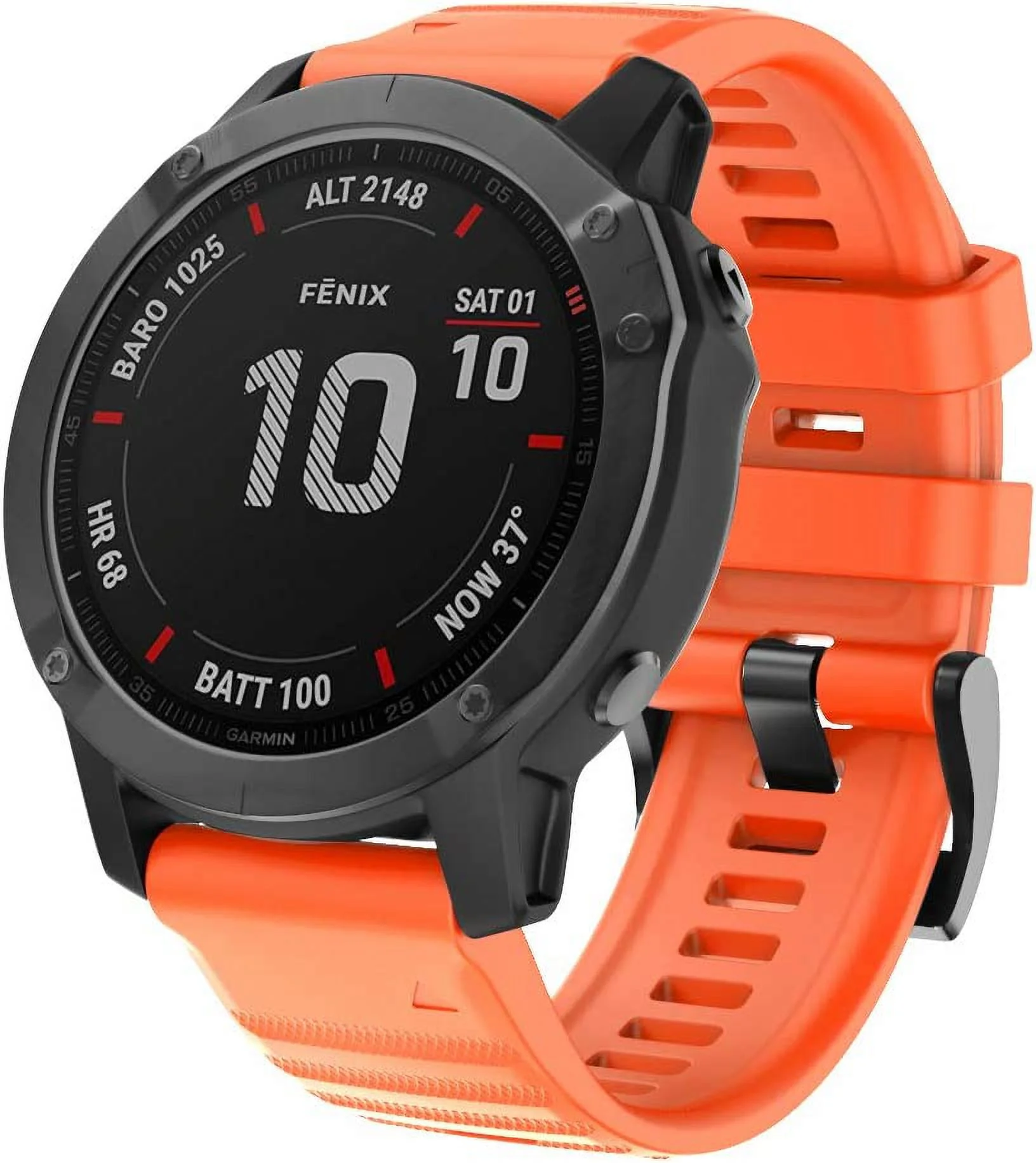 ISABAKE Replacement Band for Fenix 6 Fenix 6 Pro,Quick Fit 22mm Watch Strap Wristbands,Compatible with Fenix 5 Plus Fenix 5 Forerunner 935 Forerunner 945 Approach s60 Quatix 5 Smartwatches(Orange)