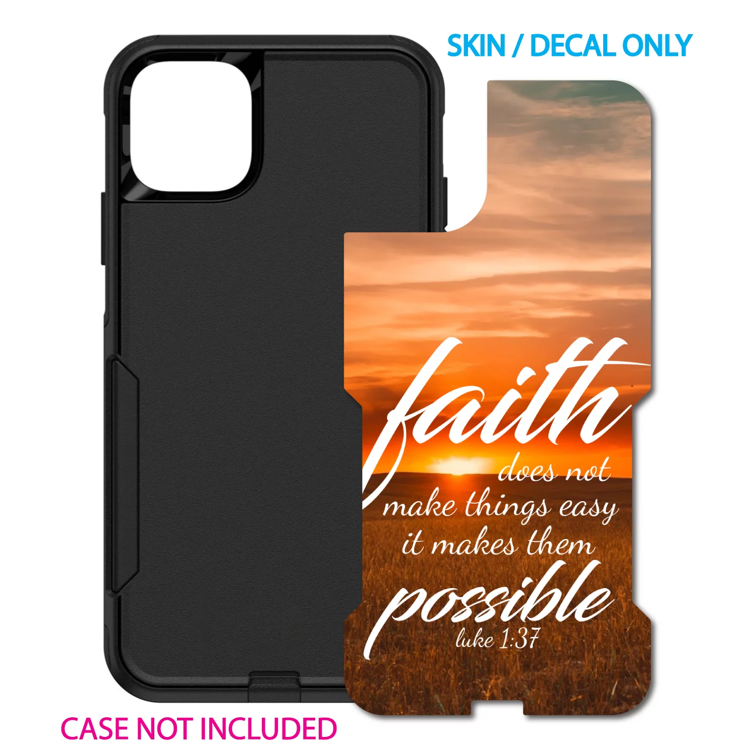 DistinctInk Custom SKIN / DECAL compatible with OtterBox Commuter for iPhone 11 Pro (5.8