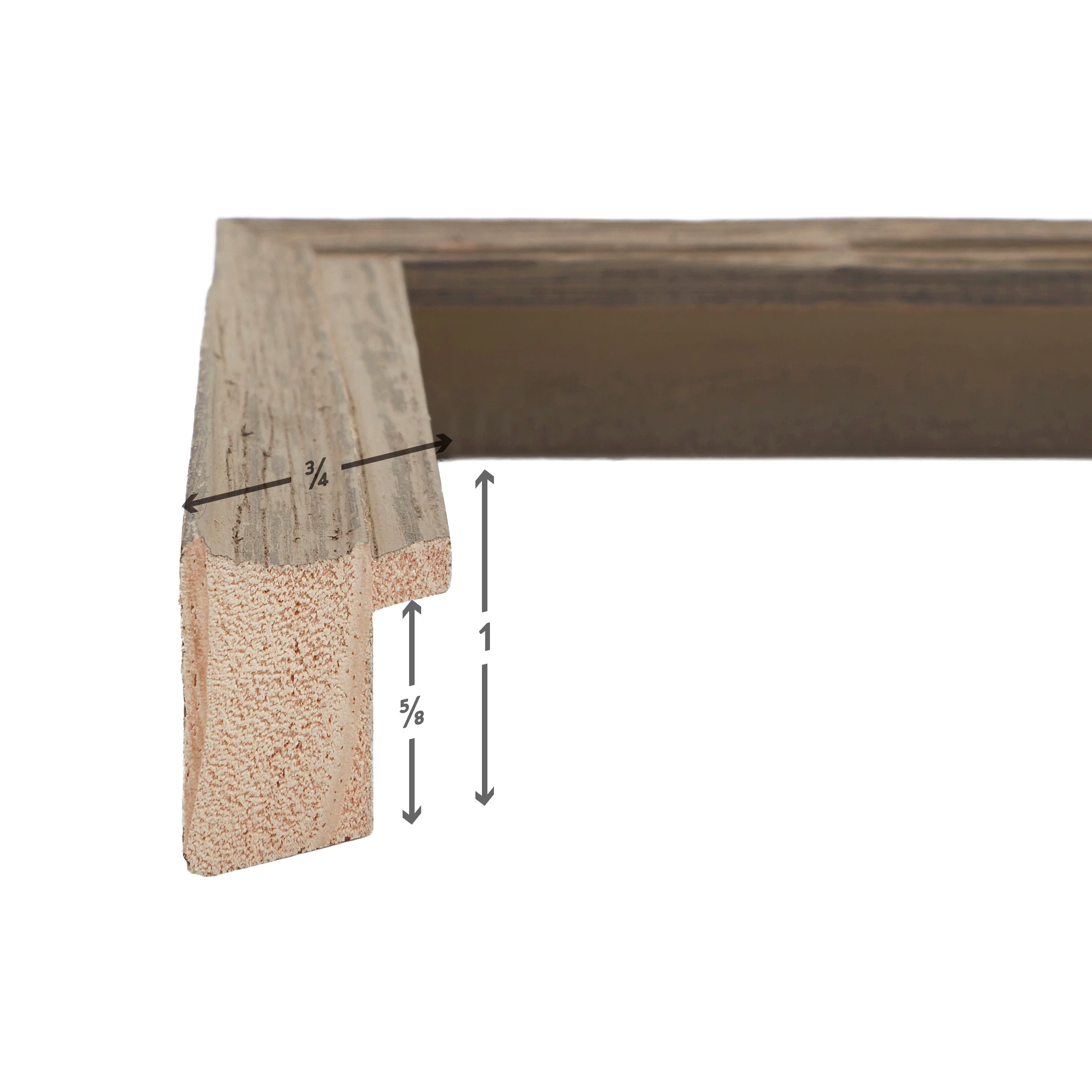 Craig Frames Hausbarn, 14x18 inch Picture Frame, Wolf Grey Barnwood