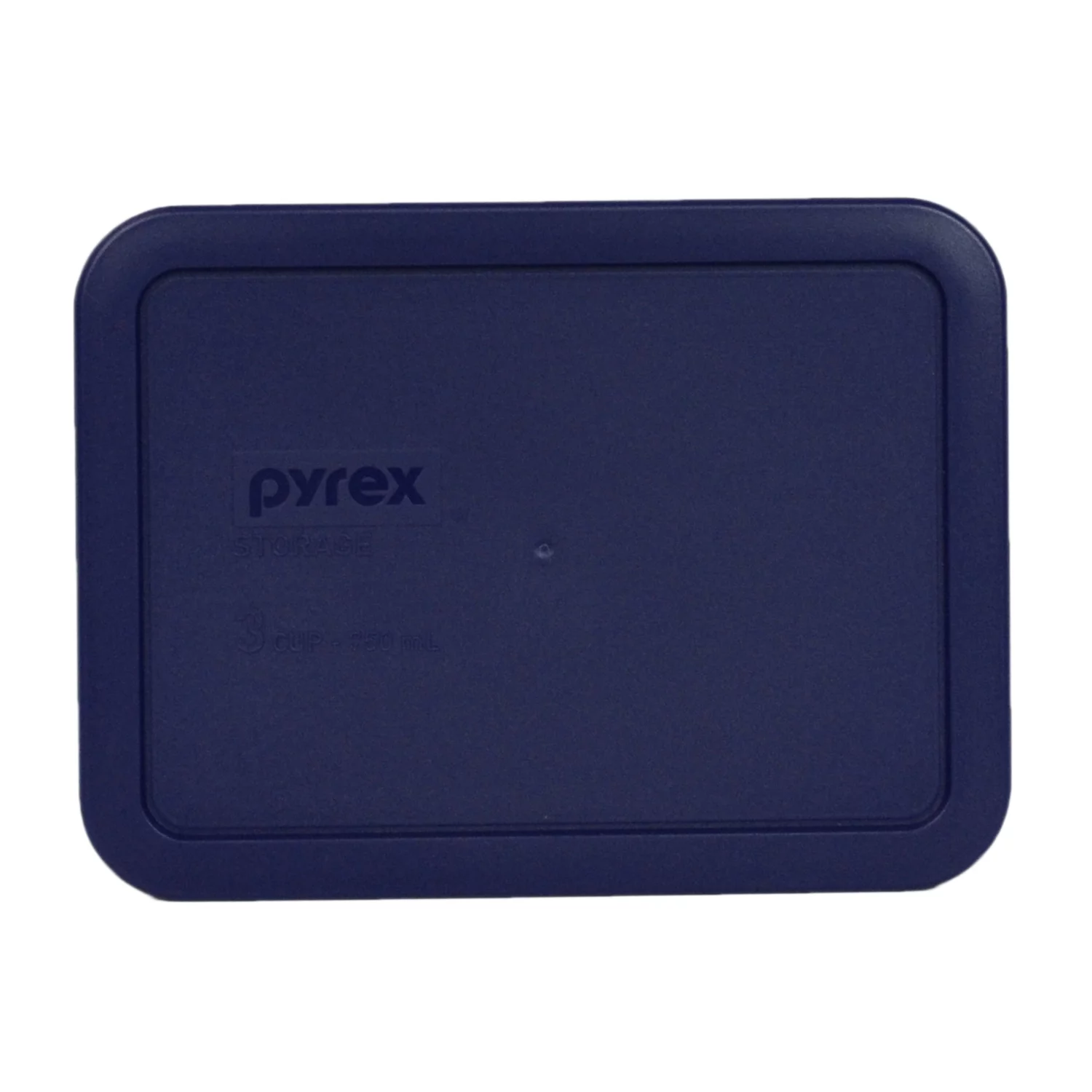 Pyrex (1) 7212-PC 11-Cup, (1) 7211-PC 6-Cup, and (1) 7210-PC 3-Cup Rectangle Blue Lids