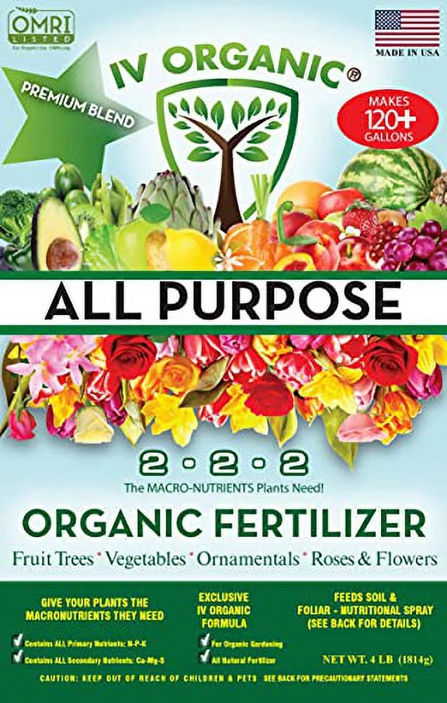 IV Organic All Purpose | Premium Blend Fertilizer (4 lbs)