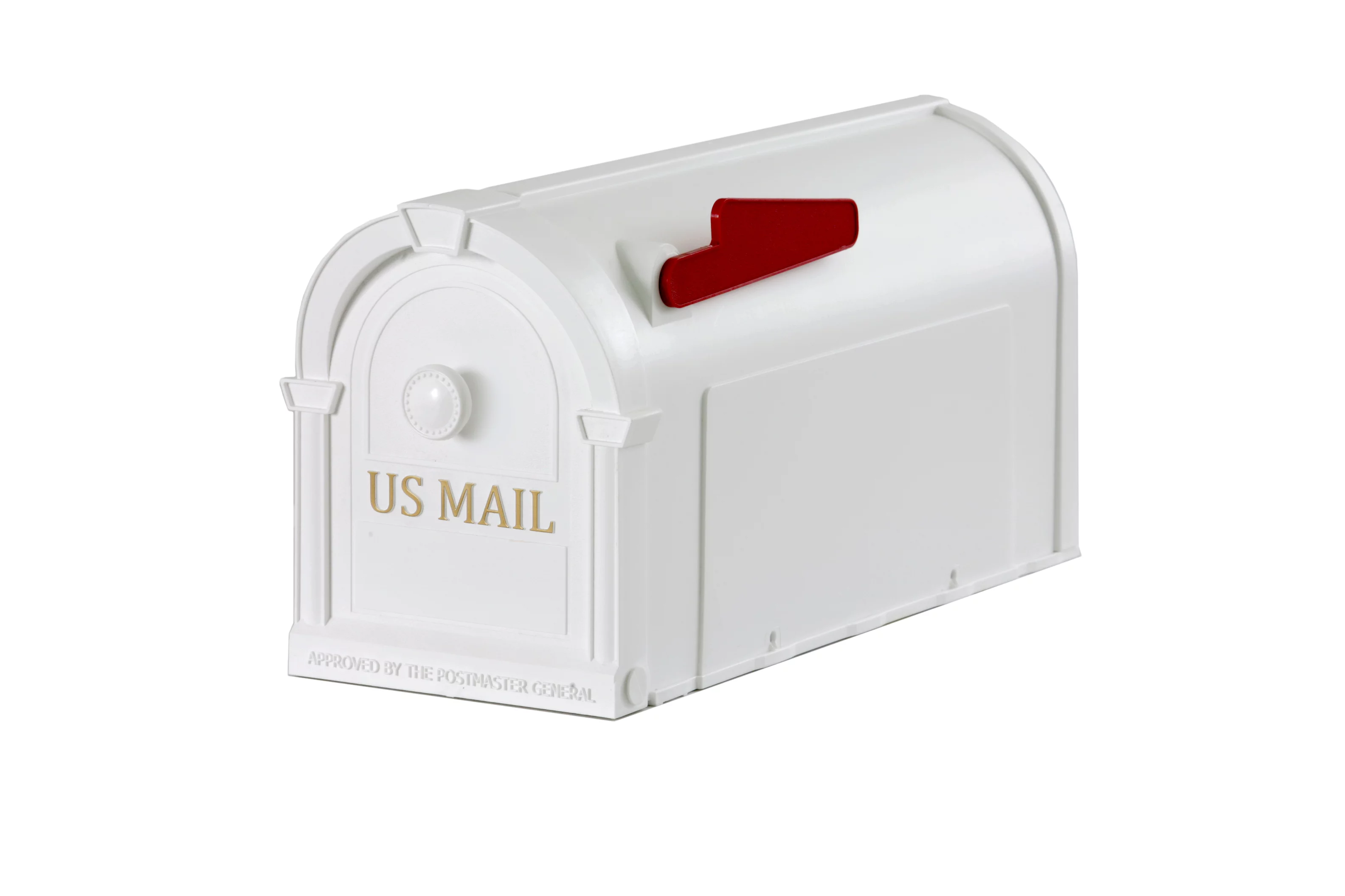 Postal Pro Medium White Plastic Post Mounted Mailboxes