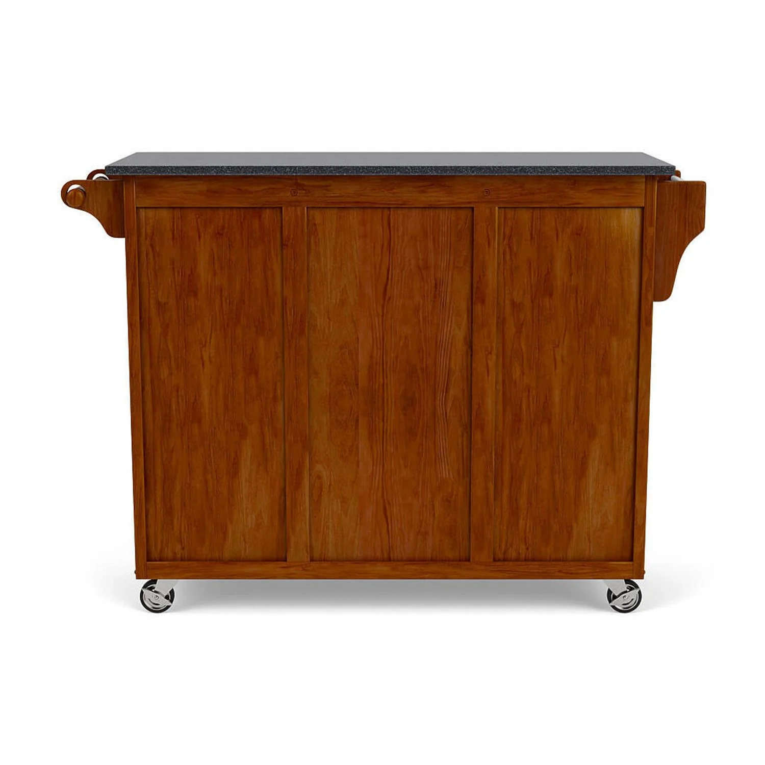 Homestock Southwestern Style Brown Wood Kitchen Cart