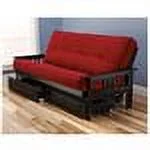 Kodiak Monterey Frame Suede Mattress - Storage Drawers, Red - Red