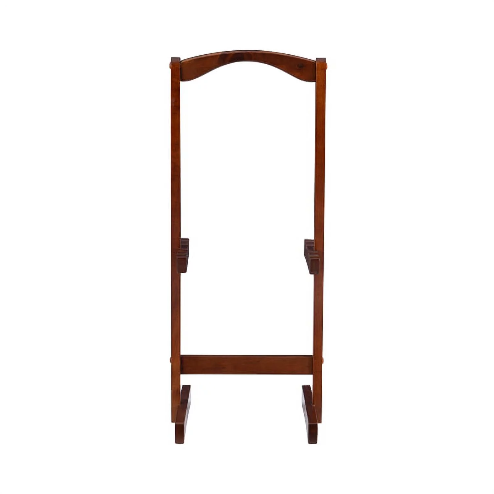 Pemberly Row Transitional Solid Wood Five Piece Tray Table Set in Hazelnut Brown