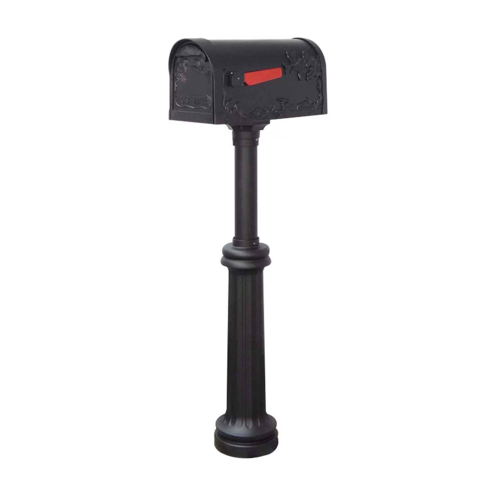 Special Lite Products Hummingbird Curbside Mailbox with Bradford Surface Mount Mailbox Post