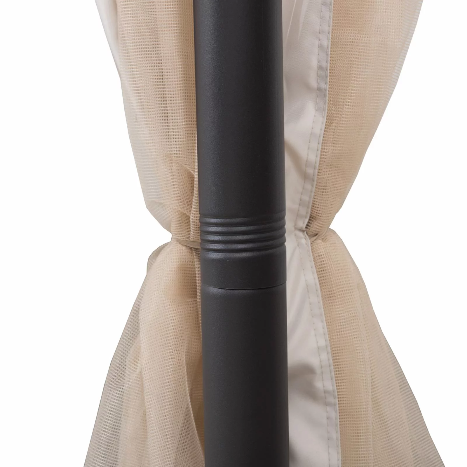 Sunjoy 2 Tone Striped 10.5 x 13 ft. 2 Tier Fabric Topped Steel Gazebo