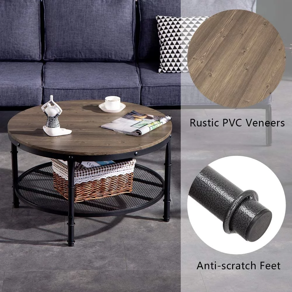 Bonnlo Circle Coffee Table, 31.5